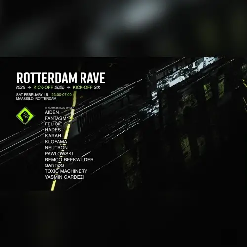 Rotterdam Rave Afterparty 2025 · Kick-Off
